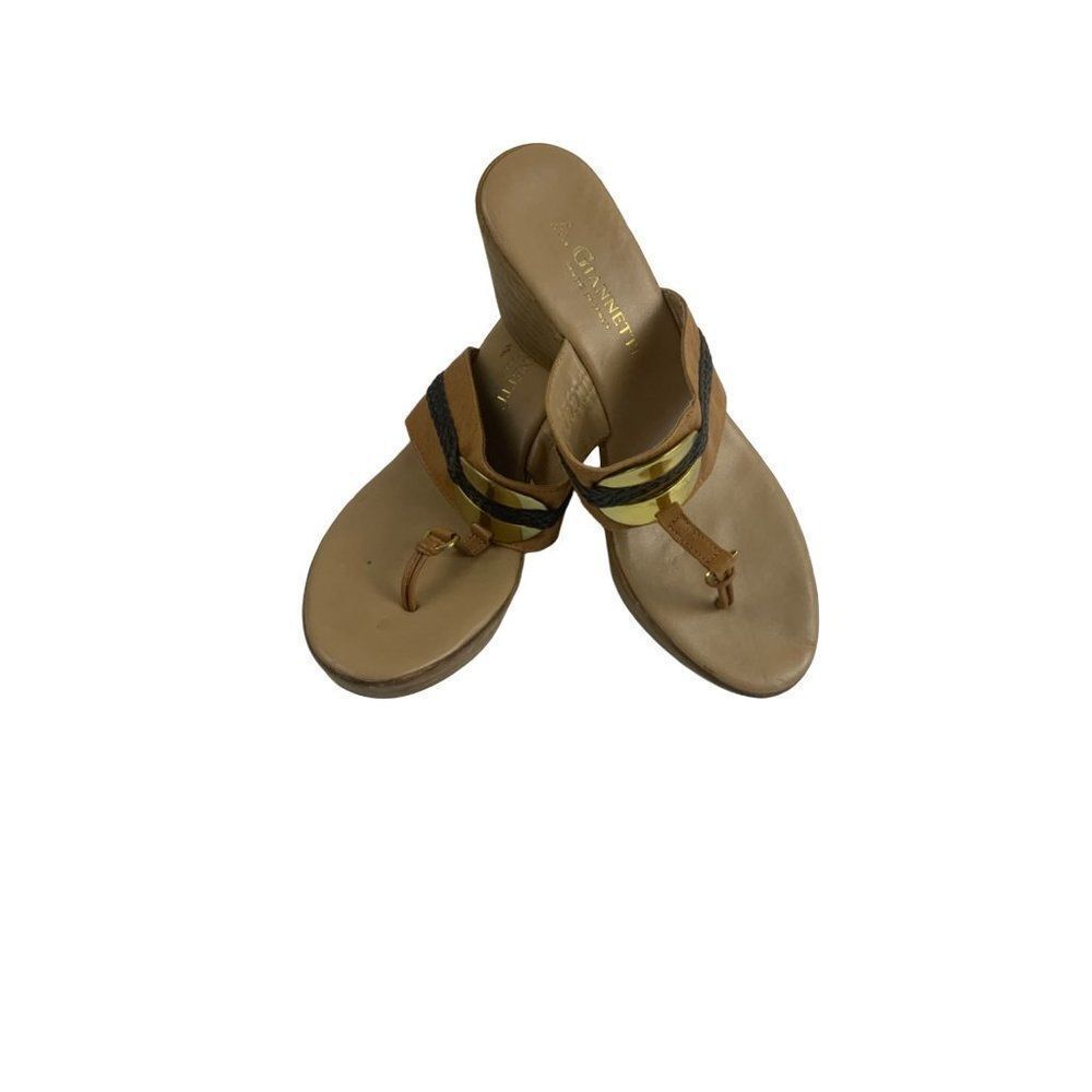 A.GIANNETTI Tan Sandals. Sz 7